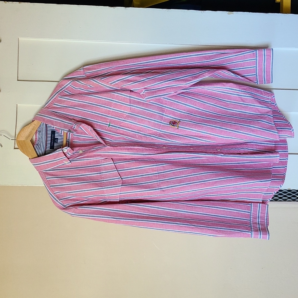 Original Tommy Hilfiger Oversized Oxford Hamptons Style Beach Shirt